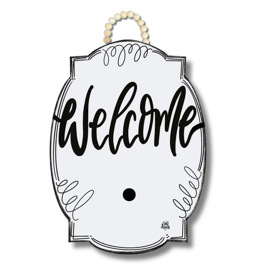 White Bloom Welcome Sign - She Chester