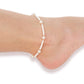 White Pearl Anklet BB Standard Size - She Chester