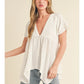 Winchester White Peplum Top - She Chester