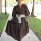 Winslet Brown Gingham Maxi - She Chester