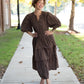 Winslet Brown Gingham Maxi - She Chester