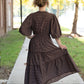 Winslet Brown Gingham Maxi - She Chester