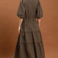 Winslet Brown Gingham Maxi - She Chester
