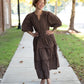 Winslet Brown Gingham Maxi - She Chester