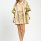 Woodstock Green Mini Dress - She Chester
