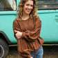 Work For It Brown Top - She Chester