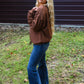 Work For It Brown Top - She Chester