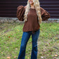 Work For It Brown Top - She Chester