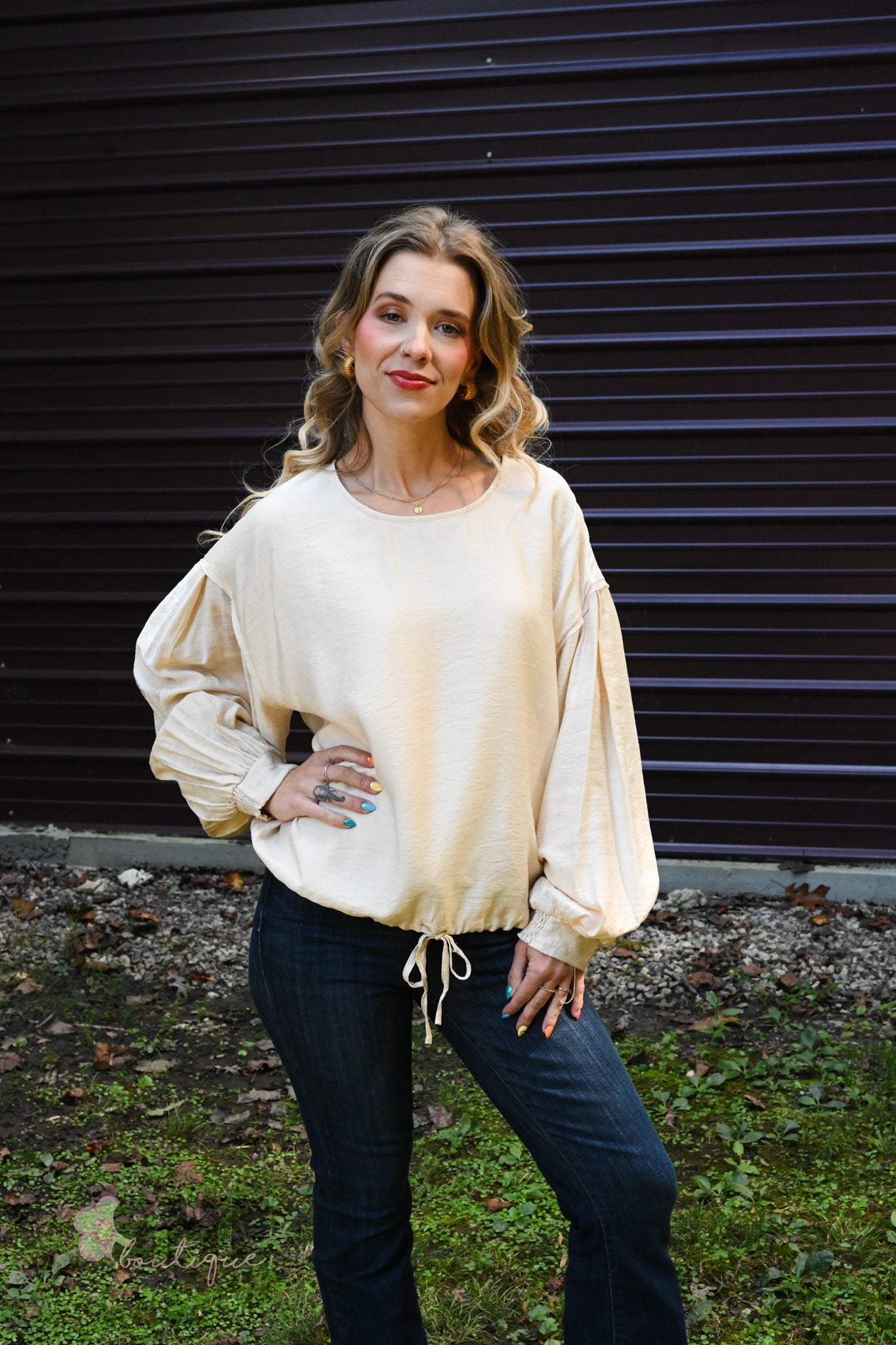 Work For It Oatmeal Top - She Chester