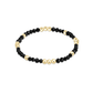 Worthy 3MM Bead Bracelet - Faceted Onyx - She Chester