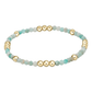 Worthy Pattern 3mm Bracelet Aquamarine - She Chester