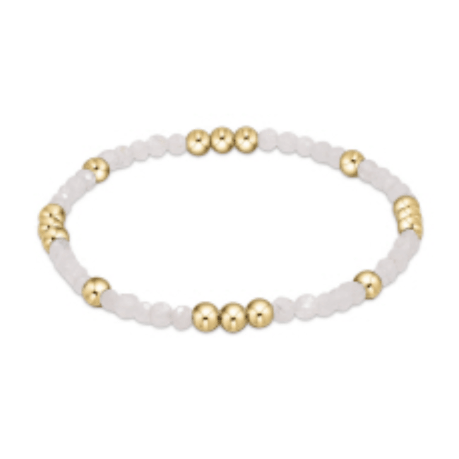 Worthy Pattern 3mm Bracelet Moonstone - She Chester