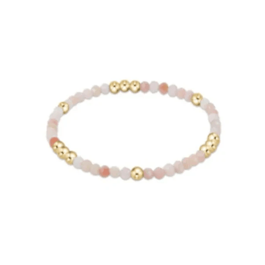 Worthy Pattern 3mm Bracelet Pink Opal - She Chester