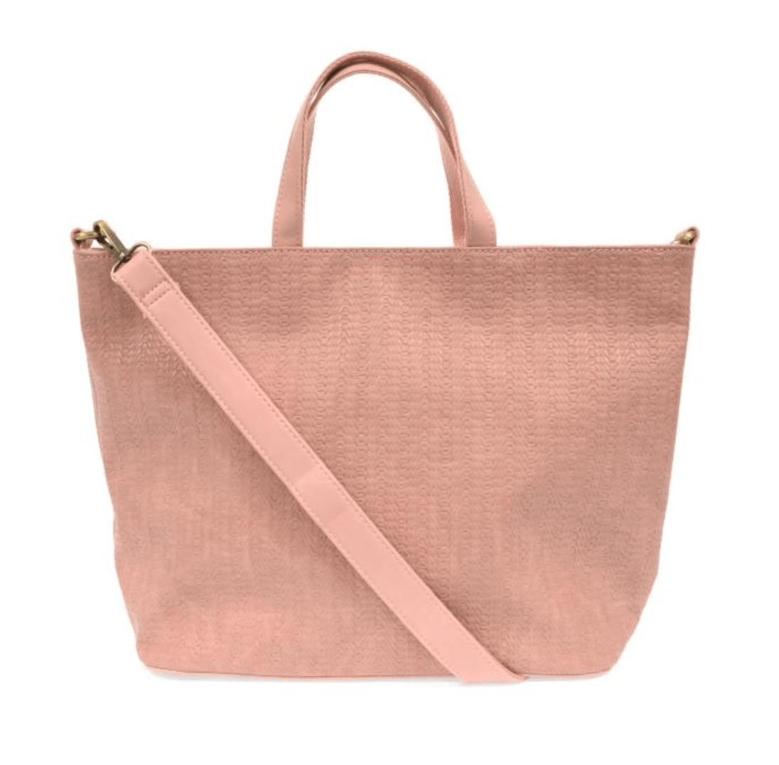 Woven Pink Blossom Convertible Shopper - She Chester