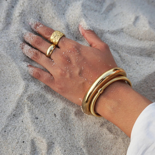 Wren Gold Coil Bracelet - 99 - She Chester
