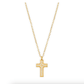 Wyatt Mini Cross Pendant Gold Necklace - She Chester