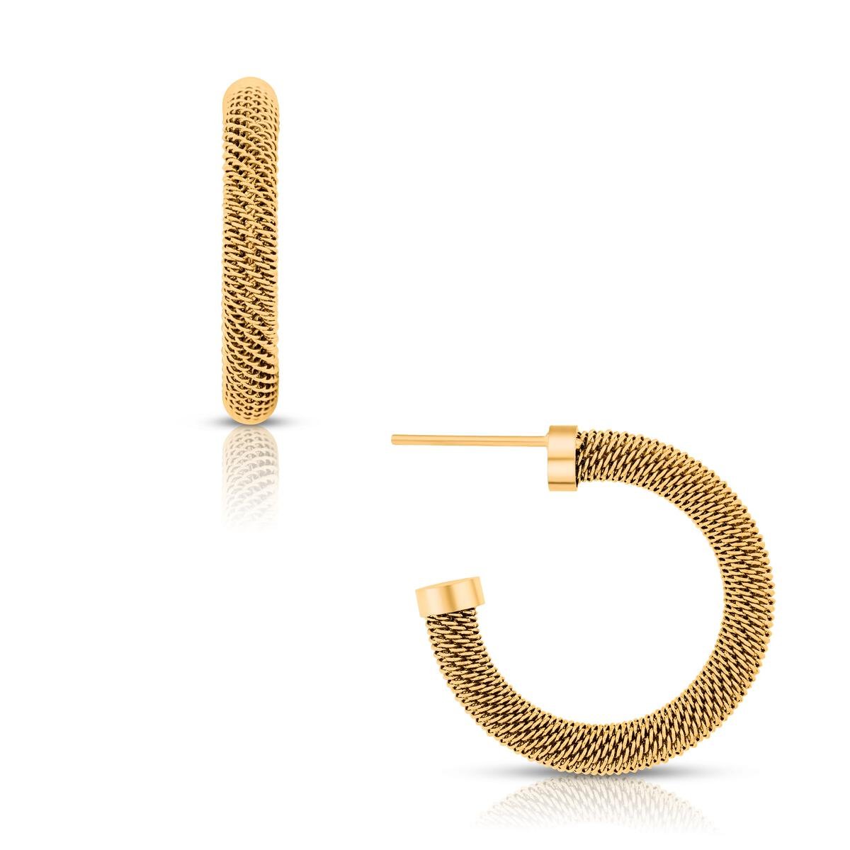 Wynn Mesh Hoop Earring - She Chester