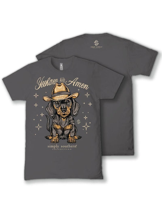 Yeehaw & Amen Dog Tee - She Chester