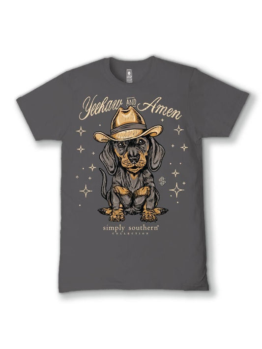 Yeehaw & Amen Dog Tee - She Chester