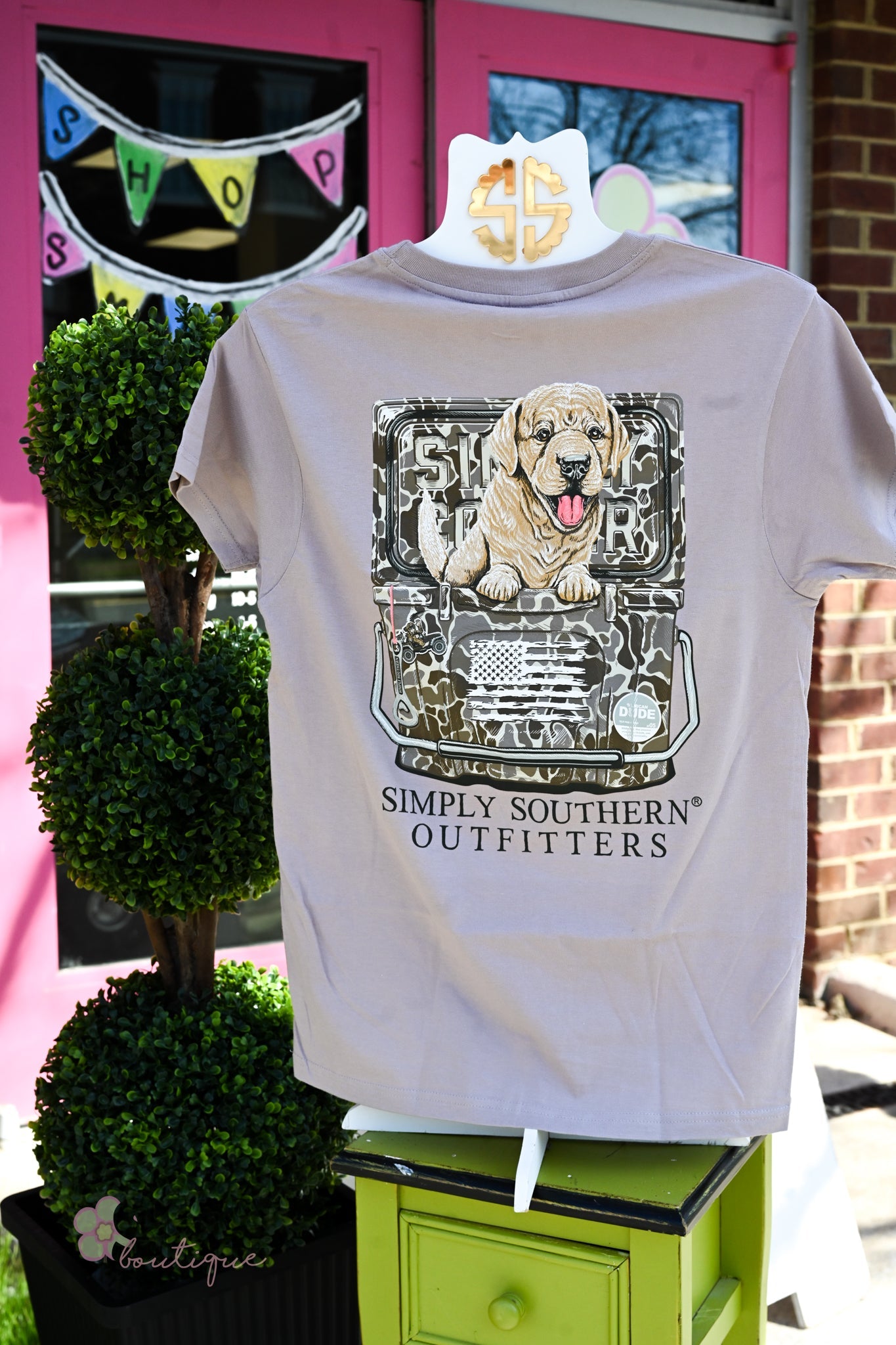 Yellow Lab Cooler Mineral Wash Tee - She Chester