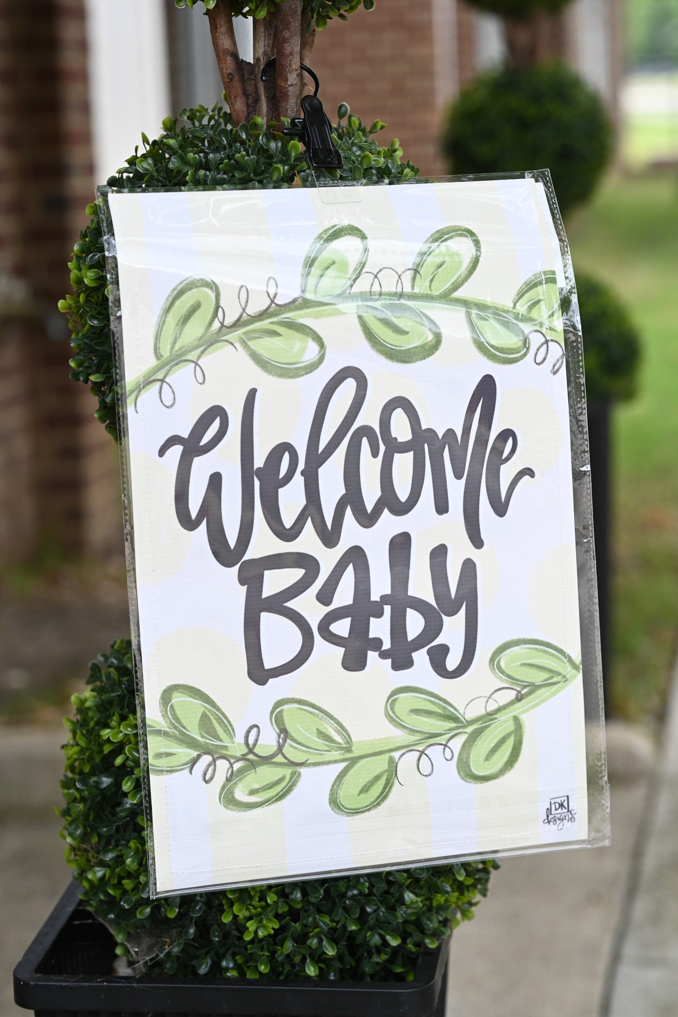 Yellow Welcome Baby Garden Glam - She Chester