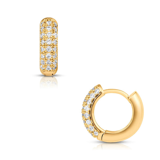 Yolanda Gold Huggie Hoop Earring - 44 - She Chester