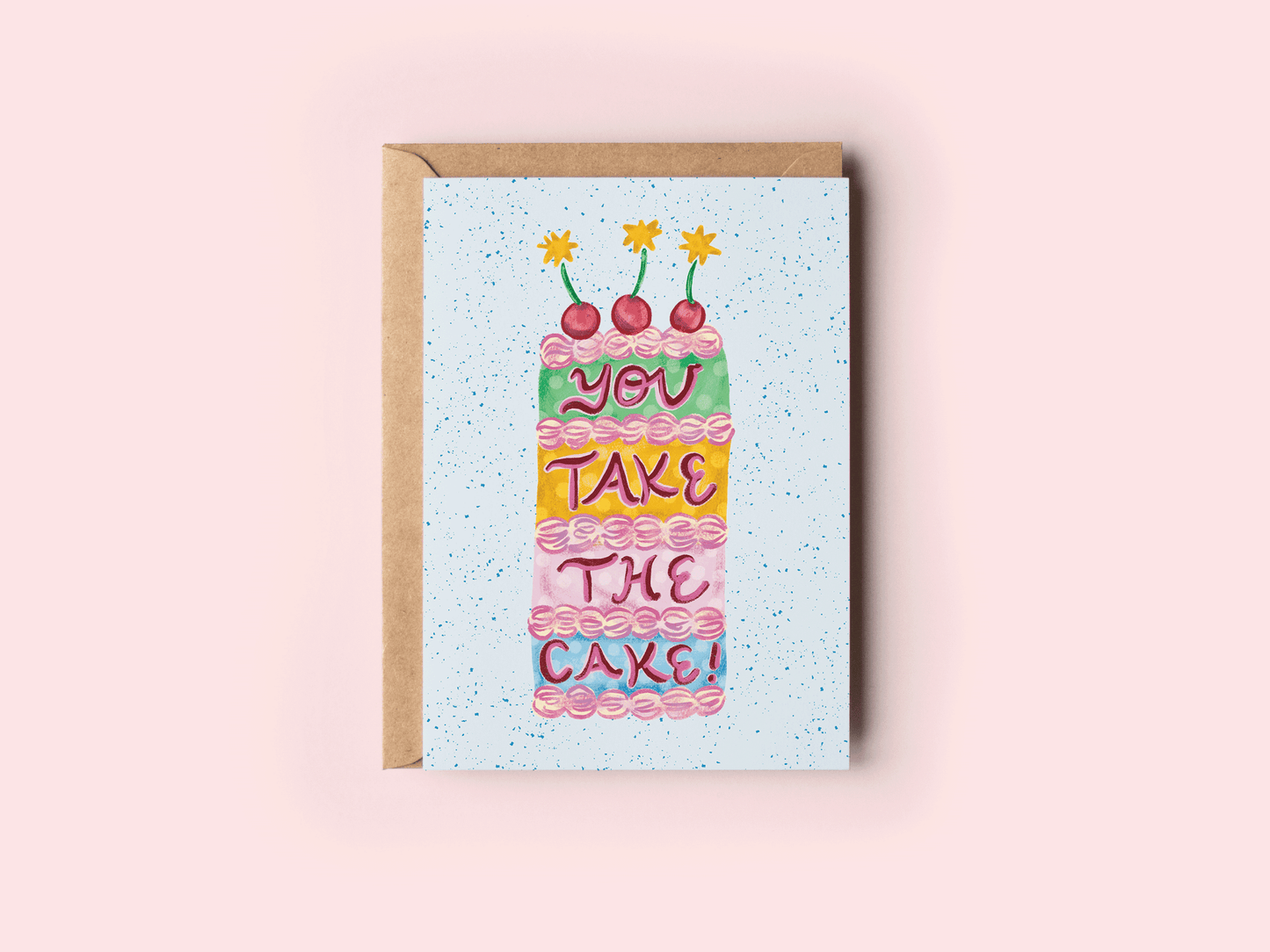 You Take The Cake! Thank You Congrats Cake Greeting Card - She Chester