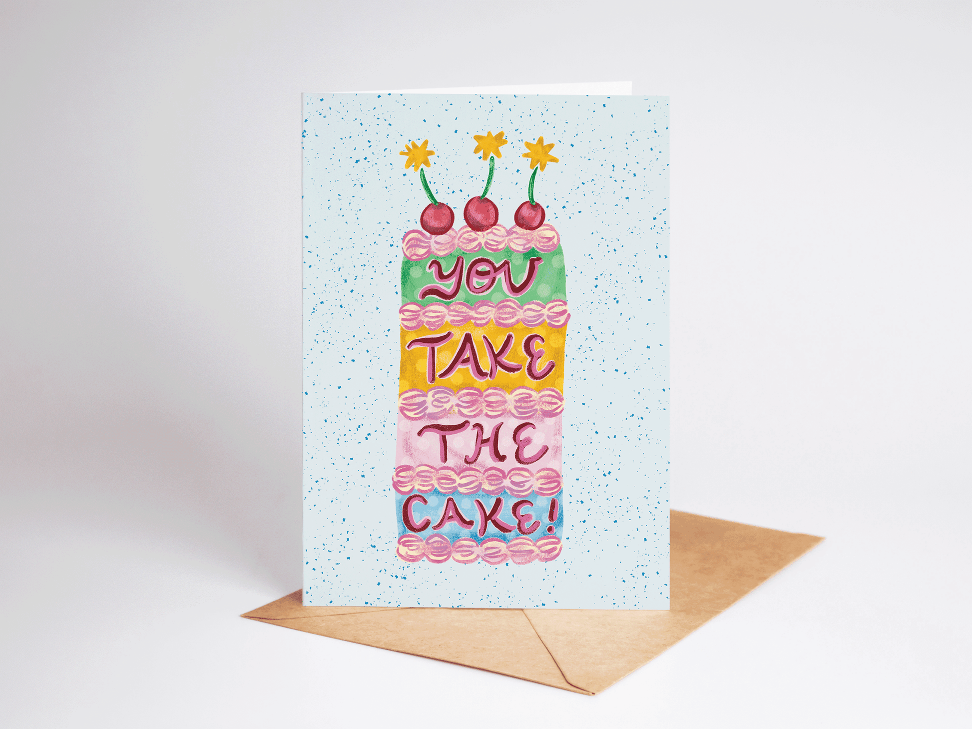 You Take The Cake! Thank You Congrats Cake Greeting Card - She Chester