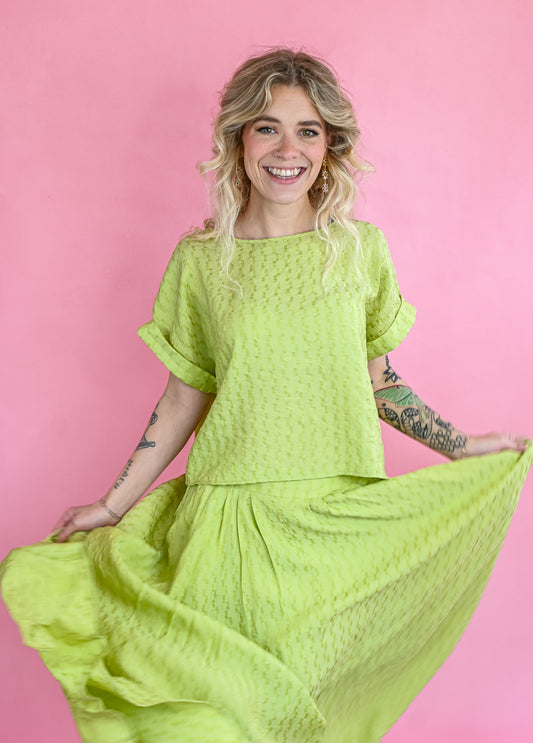 Cosmo Green Skirt -