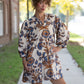 Zahra Brown Floral Dress - She Chester