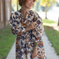 Zahra Brown Floral Dress - She Chester