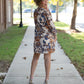 Zahra Brown Floral Dress - She Chester