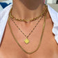 Zayla Cross Pendant Enamel Beaded Necklace - 597 - She Chester