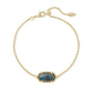 Elaina Slide Bracelet Gold/Green Apatite