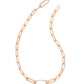 ADELINE CHAIN NECKLACE ROSE GOLD METAL