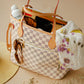 Taylor Checkered Tote - Cream