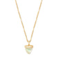 Oleana Gold Iridescent Abalone Necklace