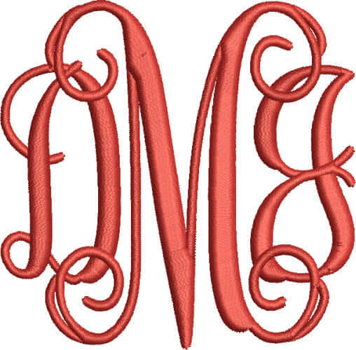 Embroidery Interlocking Monogram