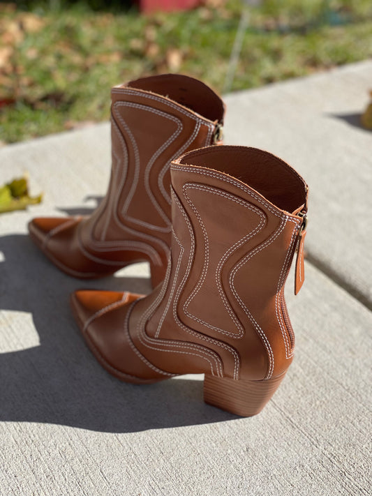 Aries Tan Bootie