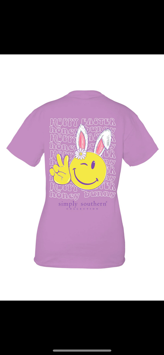 Purple Smile Bunny SS Tee -