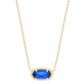 Elisa Necklace Gold/Cobalt Cats Eye
