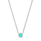 DAVIE PENDANT NECKLACE STERLING SILVER CHRYSOPRASE