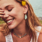 Margot Pndnt Nck Gold Matte Iridescent Mint