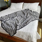 Luxe Dark Grey Cheetah Blanket