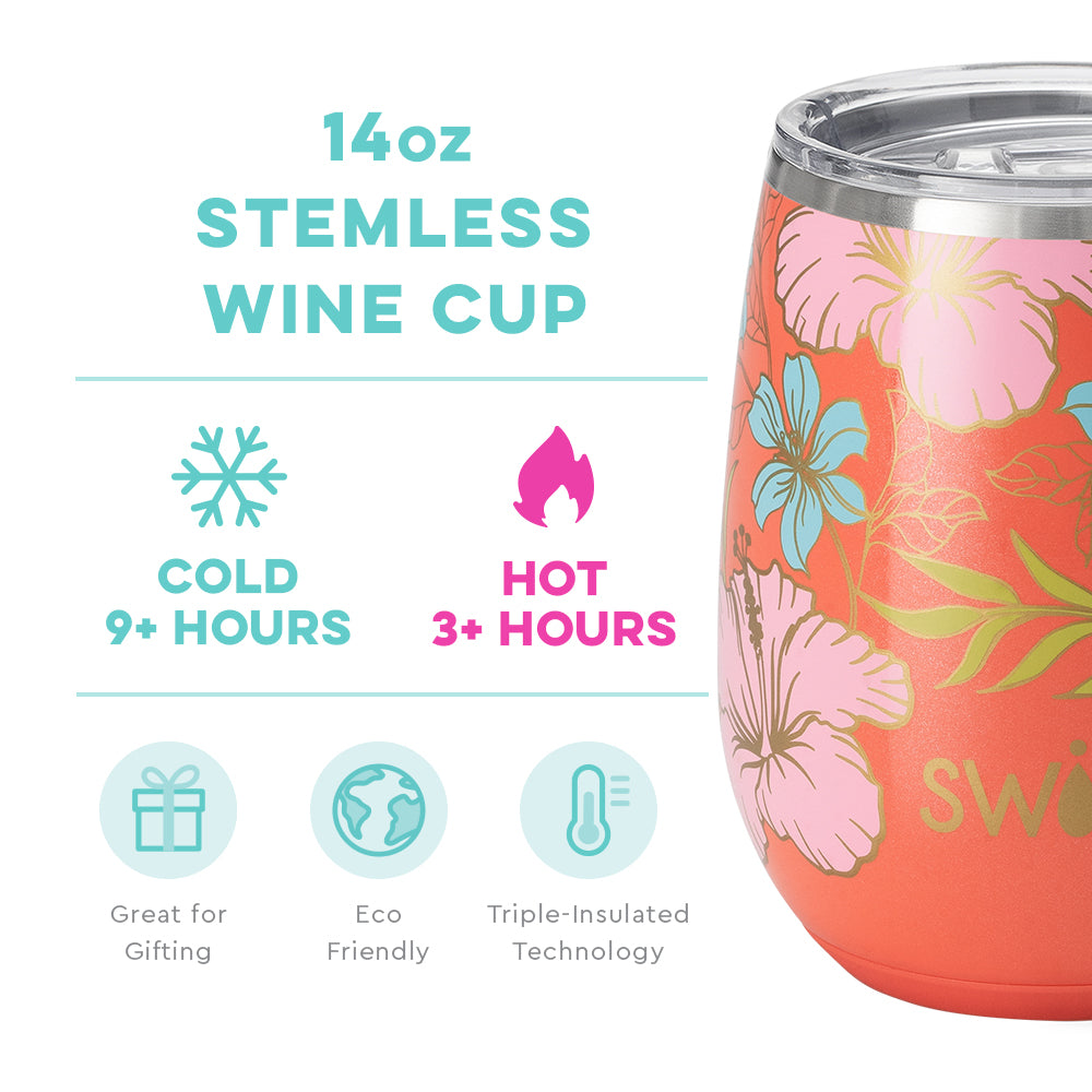 Aloha Stemless Wine Cup (14oz)