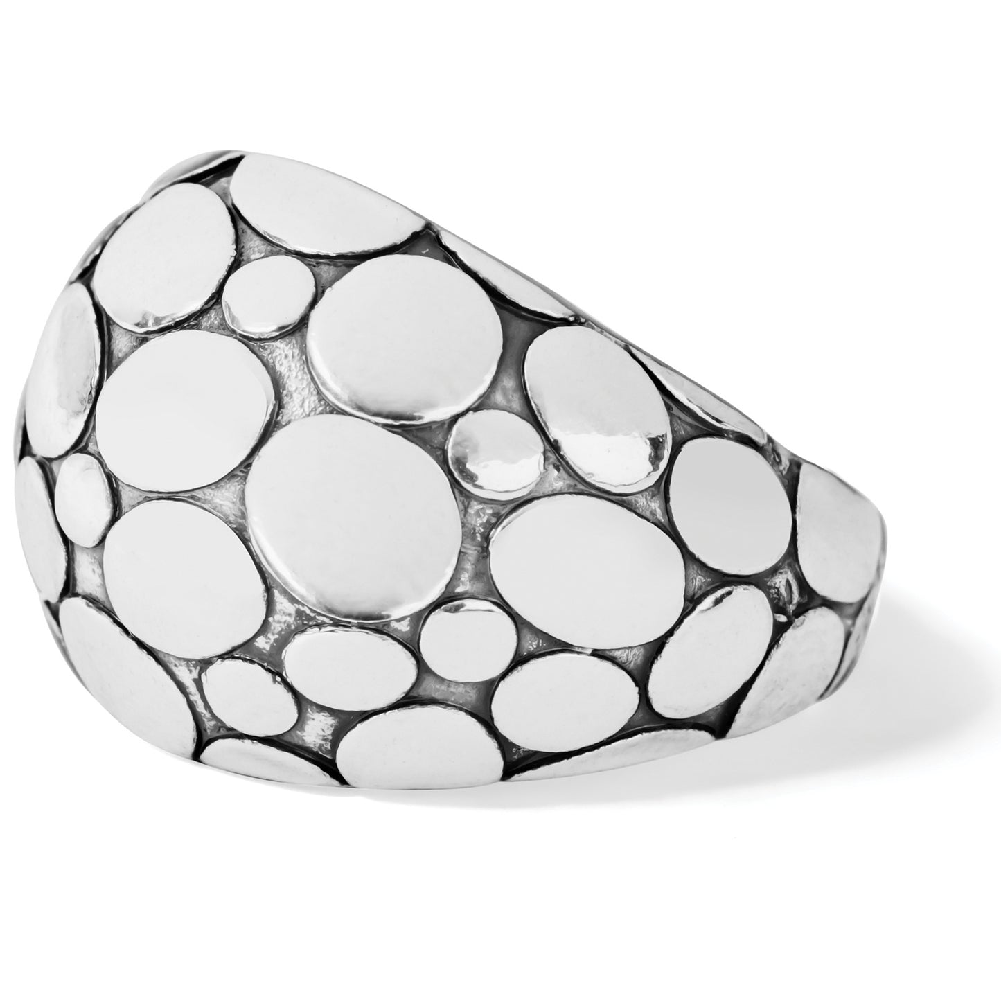 Silver Pebble Ring Size 9 - J60742