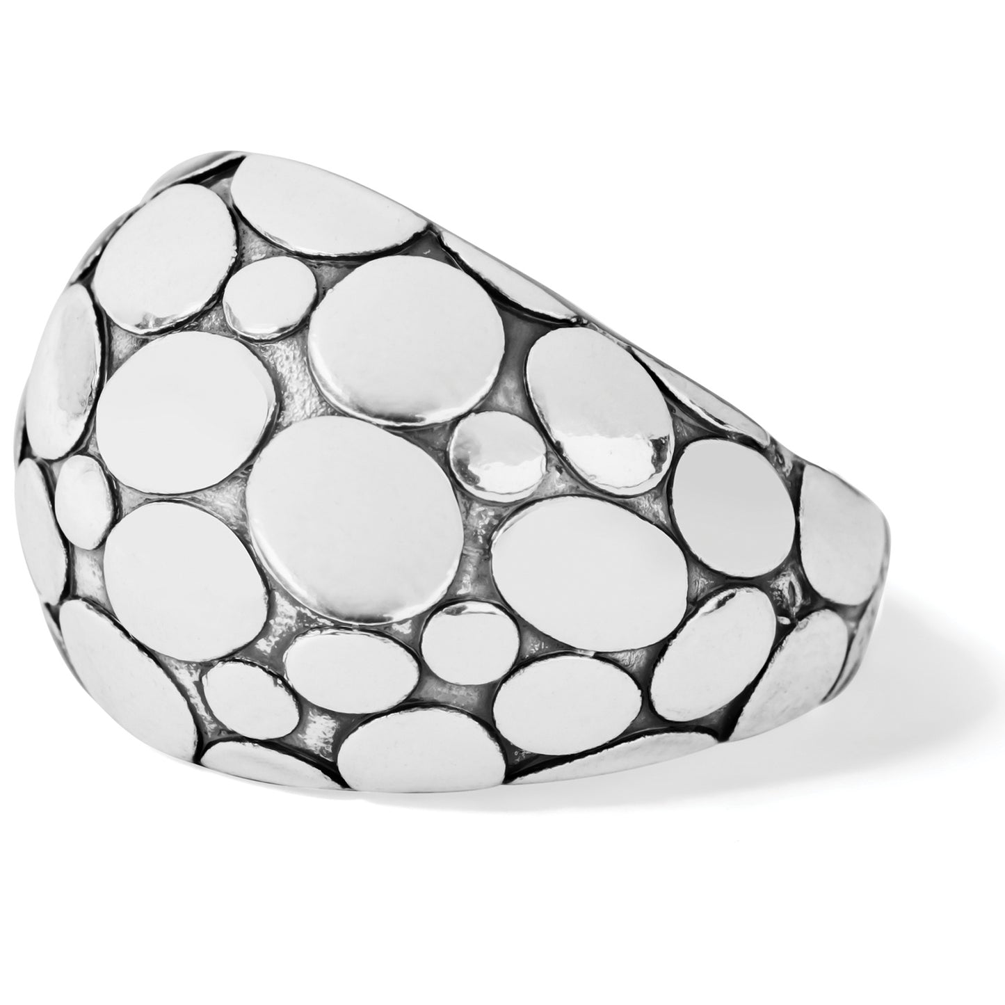 Silver Pebble Ring Size 10 - J60742