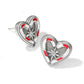 Candy Cane Sweet Heart Studs - JA9313