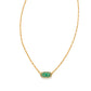Grayson Crystal Gold Emerald Necklace