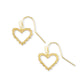Sophee Heart Drop Earring Gold